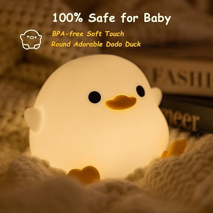 Cute Duck Lamp | Silicone Animal Kids Baby Night Light